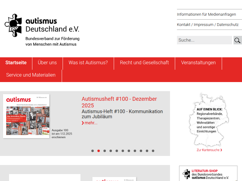 Bundesverband Autismus Deutschland e.V.: Regionalverbände und Mitgliedsorganisationen