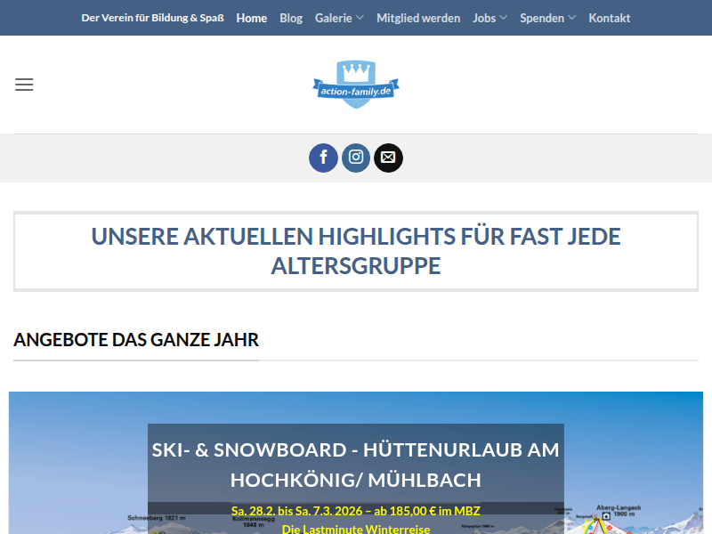 Sommerferienprogramm 2020 - action family e.V.