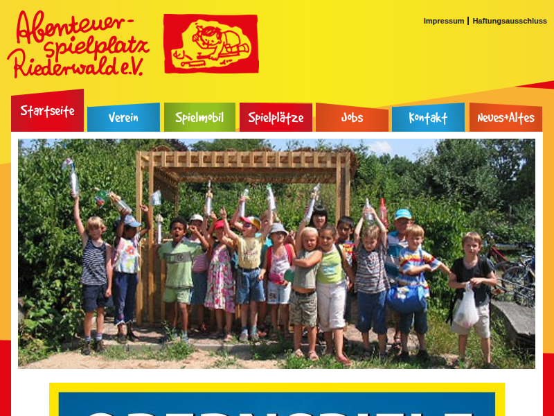 Terminausgabe - Abenteuerspielplatz