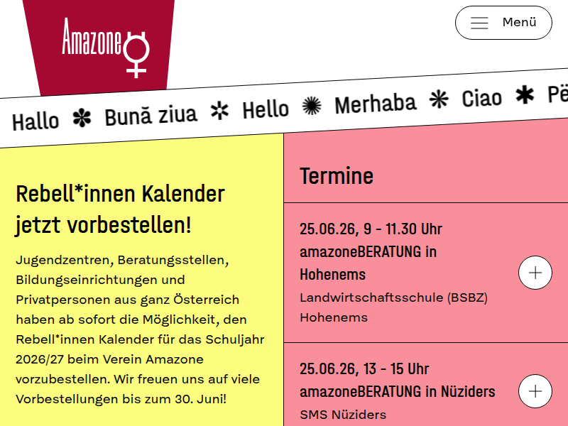 In Bregenz, Dornbirn & Bludenz - Verein Amazone