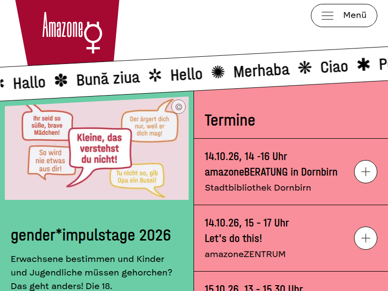 In Bregenz, Dornbirn & Bludenz - Verein Amazone