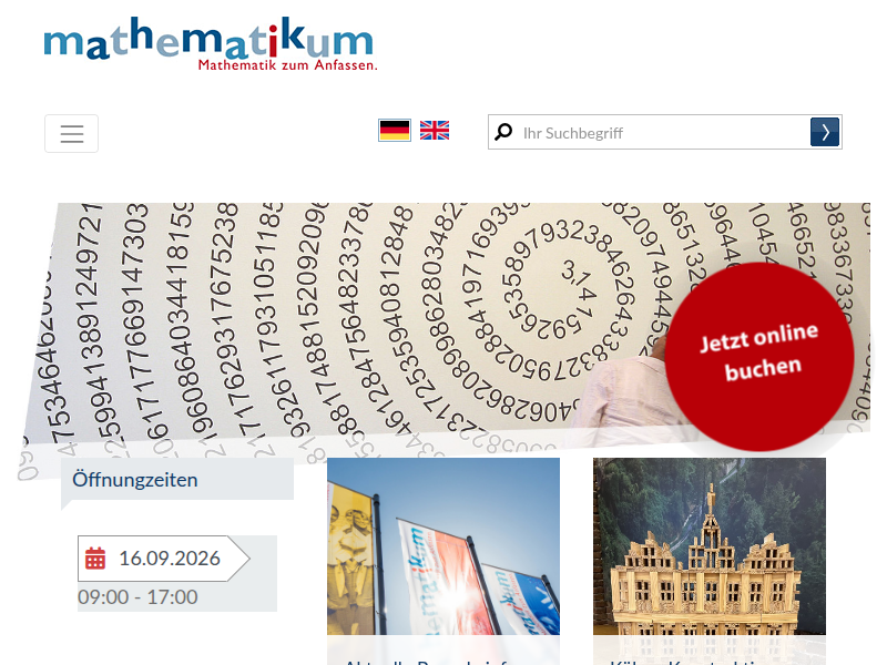 Mathematikum Gießen - Exponateverkauf