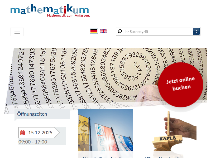 Mathematikum Gießen - Mathematikum im März 2023