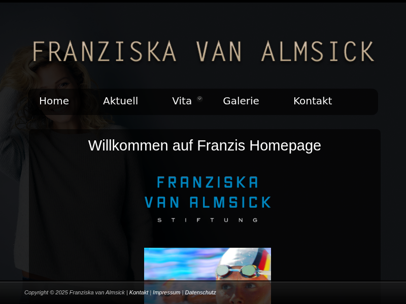 Franziska van Almsick: Vita