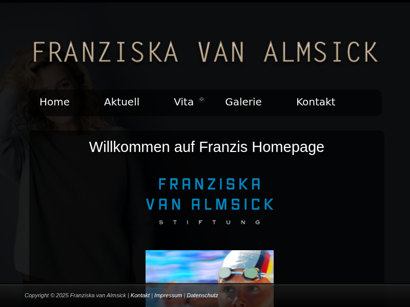 Franziska van Almsick: Schwimmen