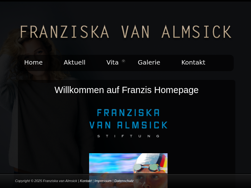 Franziska van Almsick: Schwimmen