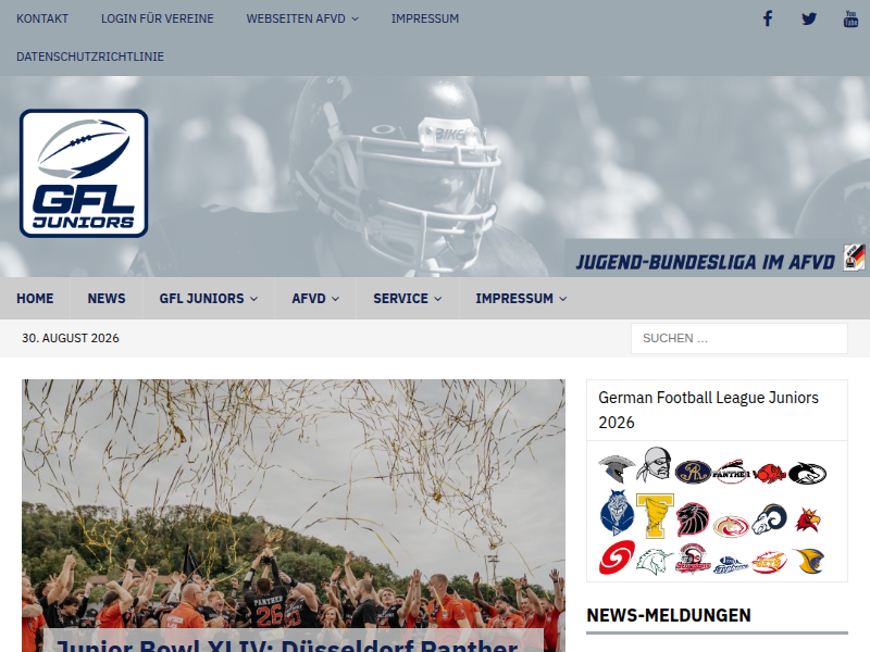 Datenschutzrichtlinie – GFL Juniors