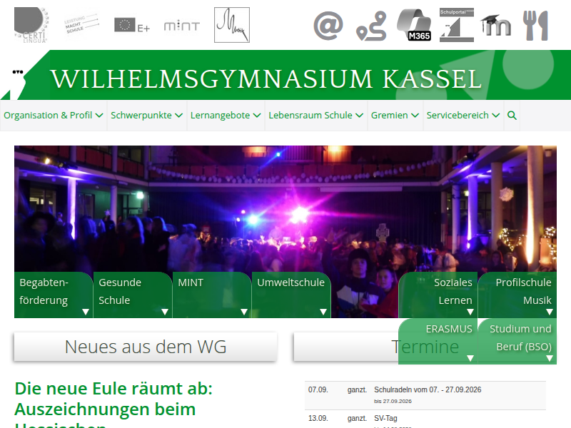 Musikalische Glanzleistungen - Wilhelmsgymnasium Kassel