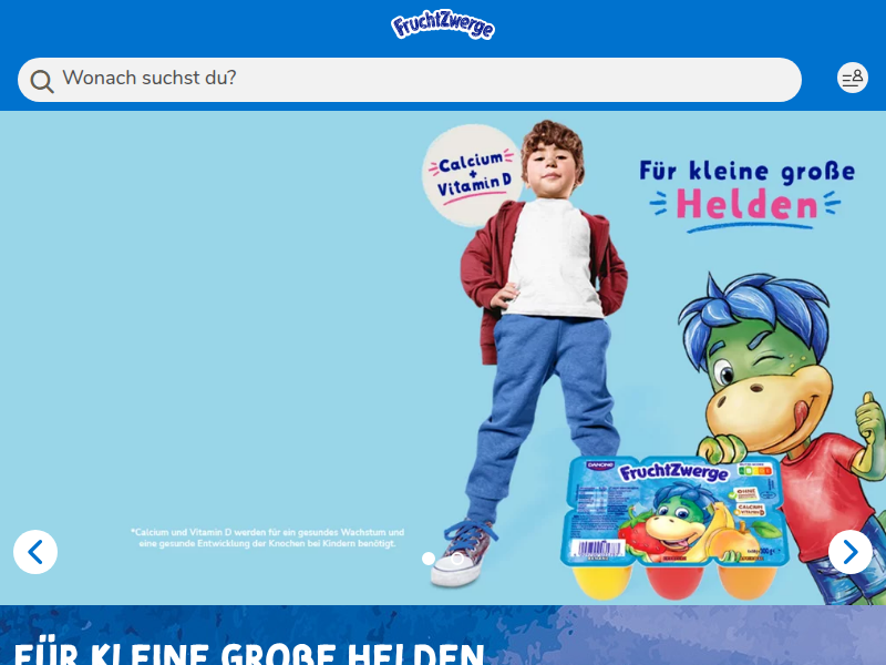 FruchtZwerge Weniger süß Himbeere, Pfirsich, Kirsche