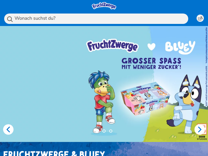 FruchtZwerge Weniger süß Himbeere, Pfirsich, Kirsche