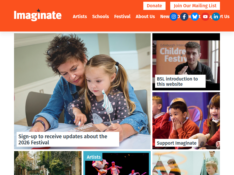 EXPO work in progress call-out — Imaginate