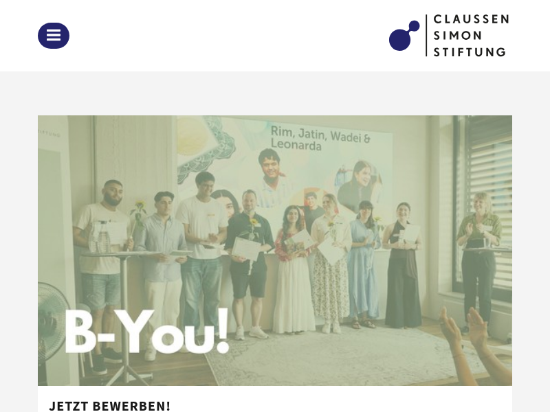 Claussen-Simon-Stiftung: Unsere Postdocs