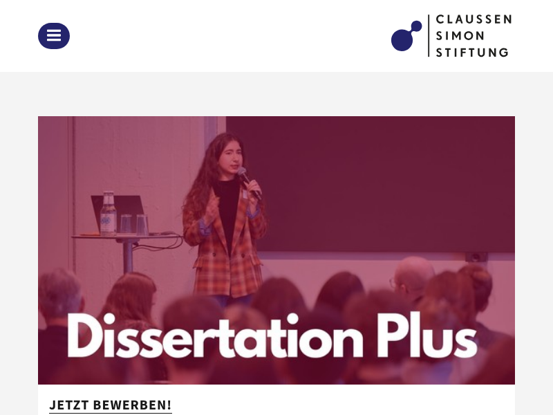 Claussen-Simon-Stiftung: #Weitblick-Blog