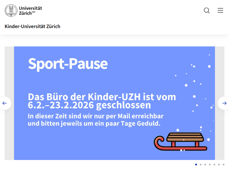 Abenteuer Robotik | Kinder-Universität Zürich | UZH