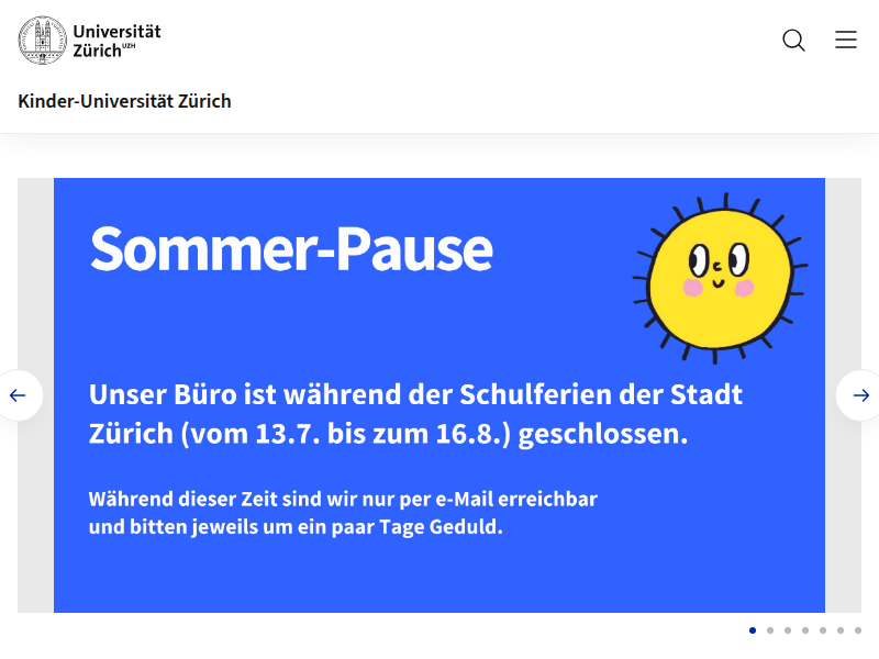 Viele Denkanstösse! | Kinder-Universität Zürich | UZH