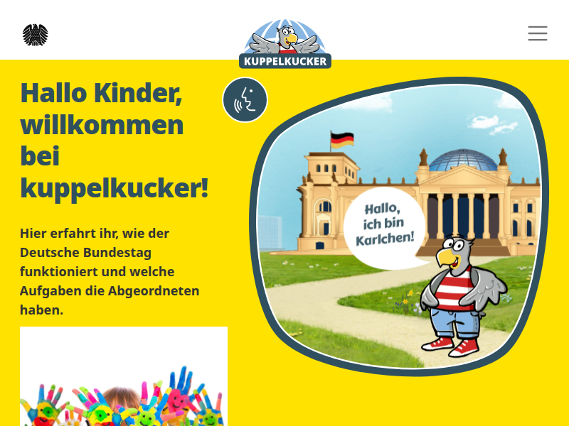 Karlchen Adler wünscht dir frohe Ostern - Kuppelkucker - Deutscher Bundestag