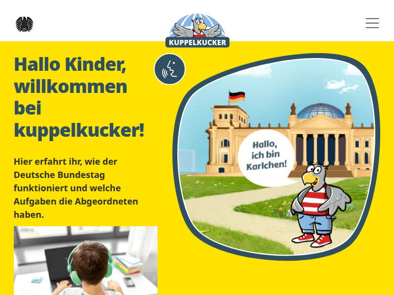 Corona war hart für Kinder - Kuppelkucker - Deutscher Bundestag