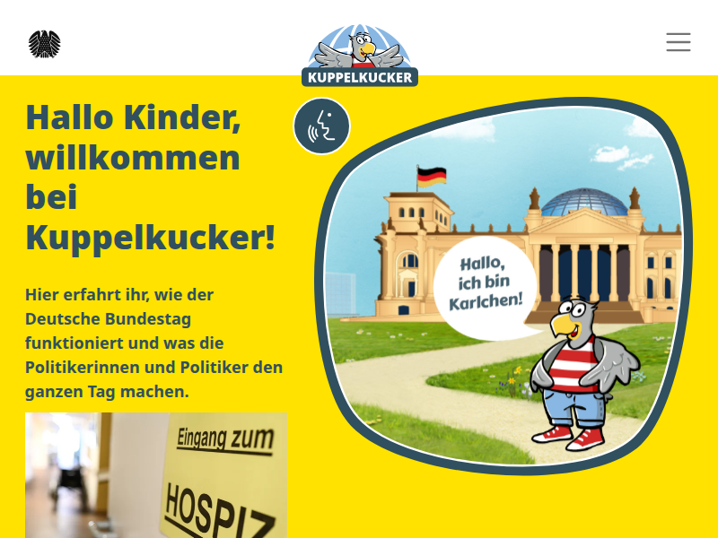 Kinder singen über Kinderrechte - Kuppelkucker - Deutscher Bundestag