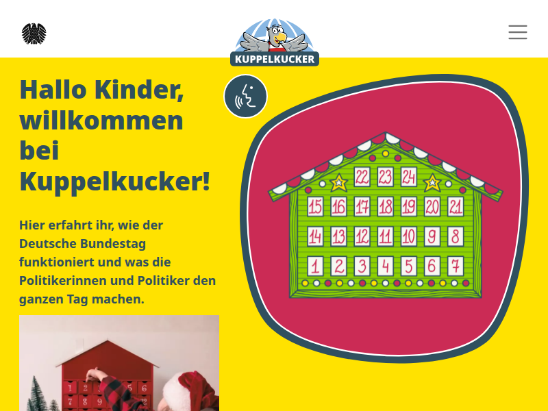 Kinder-Nachrichten aus dem Bundestag - Kuppelkucker - Deutscher Bundestag
