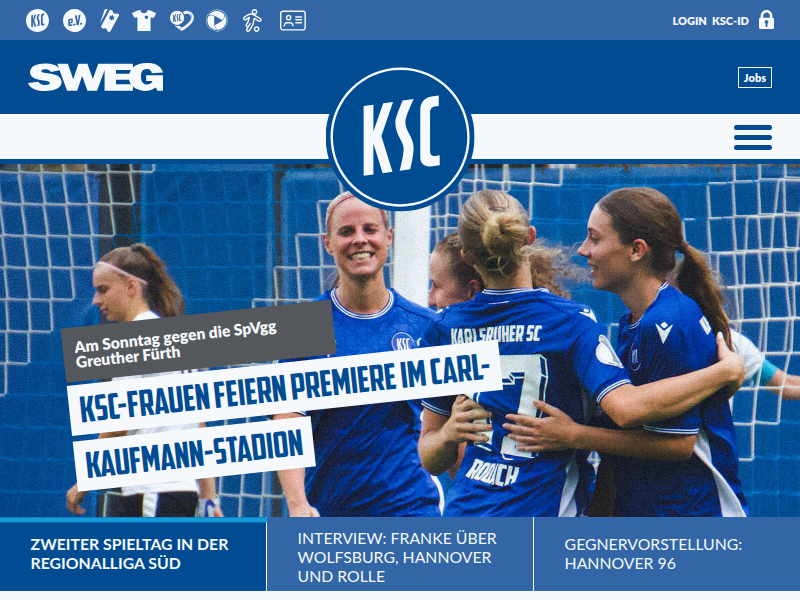 13:0 –blau-weißer Nachmittag in Gaggenau: KSC - MEINE HEIMAT.