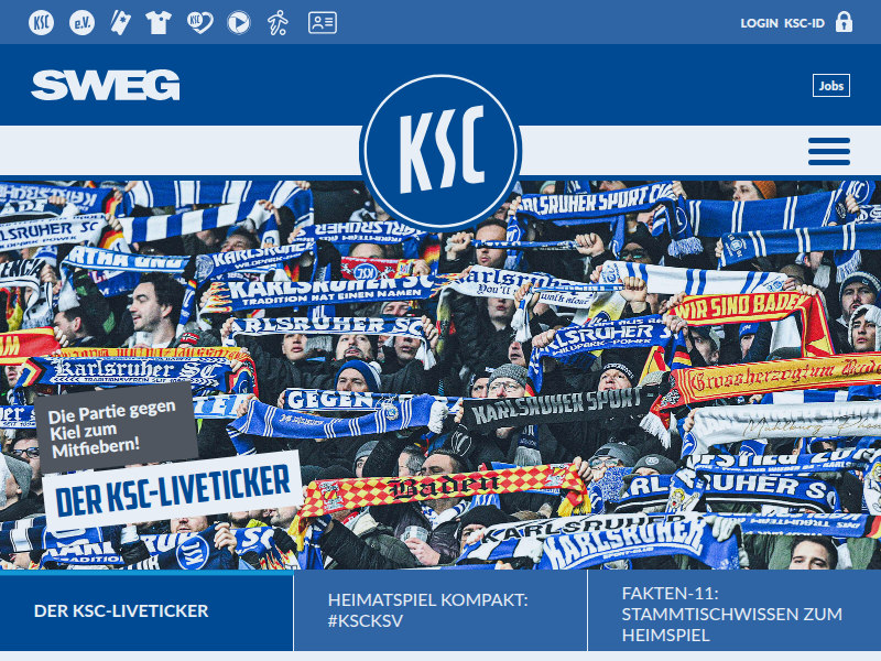 Fanbetreuung beim KSC: KSC - MEINE HEIMAT.