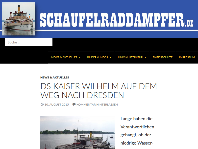 Dresden - Historisches - Schaufelraddampfer.de