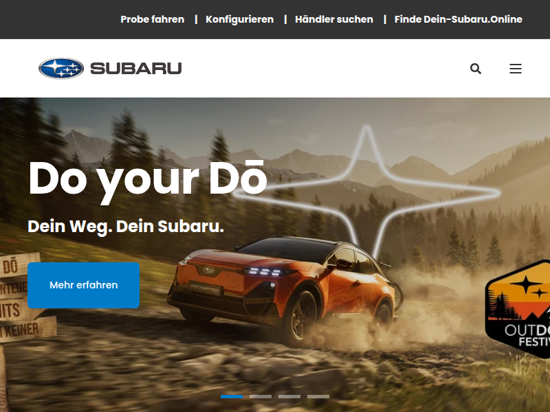 Subaru für Camping & Outdoor – SUBARU Deutschland GmbH