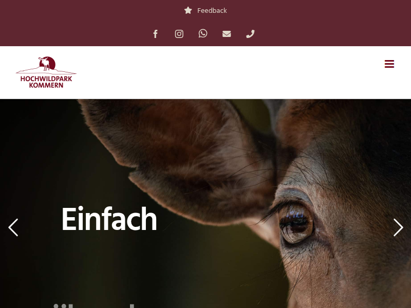 Willkommen - Hochwildpark Rheinland in Mechernich-Kommern