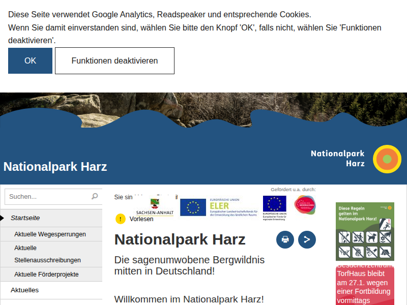 Café im Nationalparkhaus Sankt Andreasberg in neuem Glanz | Aktuelles | Nationalpark Harz