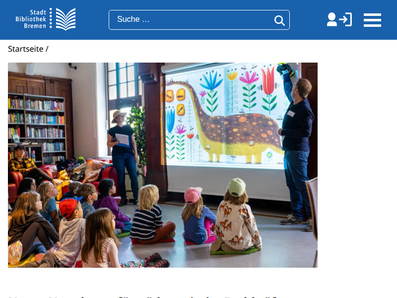 Weser -Jobs Eğitim Fuarı'nda Stadtbibliothek - Stadtbibliothek Bremen