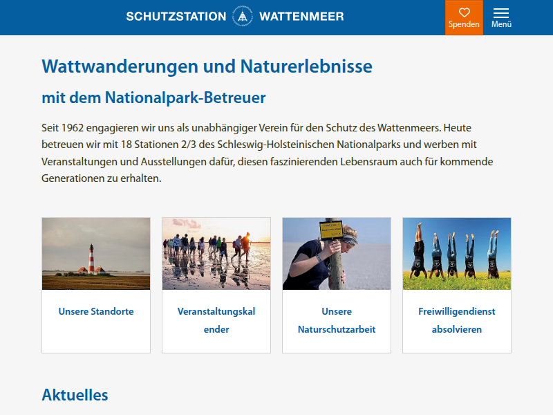 Erfolge im Schutz des Wattenmeers - Schutzstation Wattenmeer
