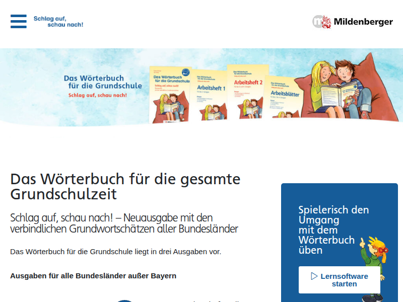 Merkwörter – Das Wörterbuch für die Grundschule