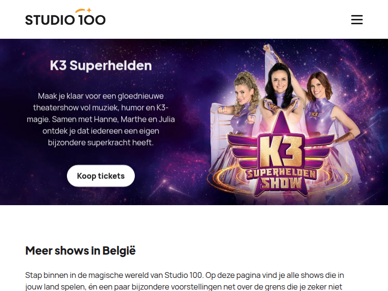 Onze Cultuur - Werken bij Studio 100 - Studio 100