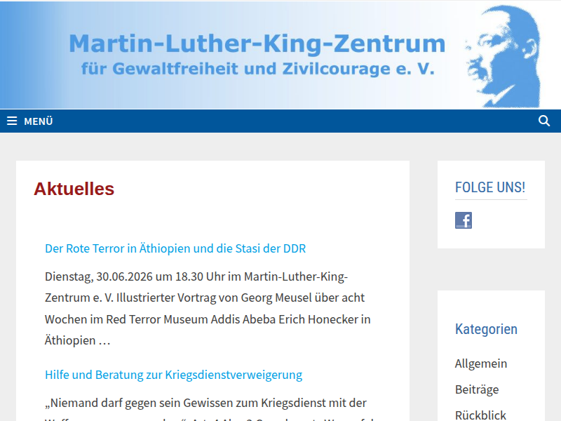 Rückblick 2001 - Martin-Luther-King-Zentrum Werdau