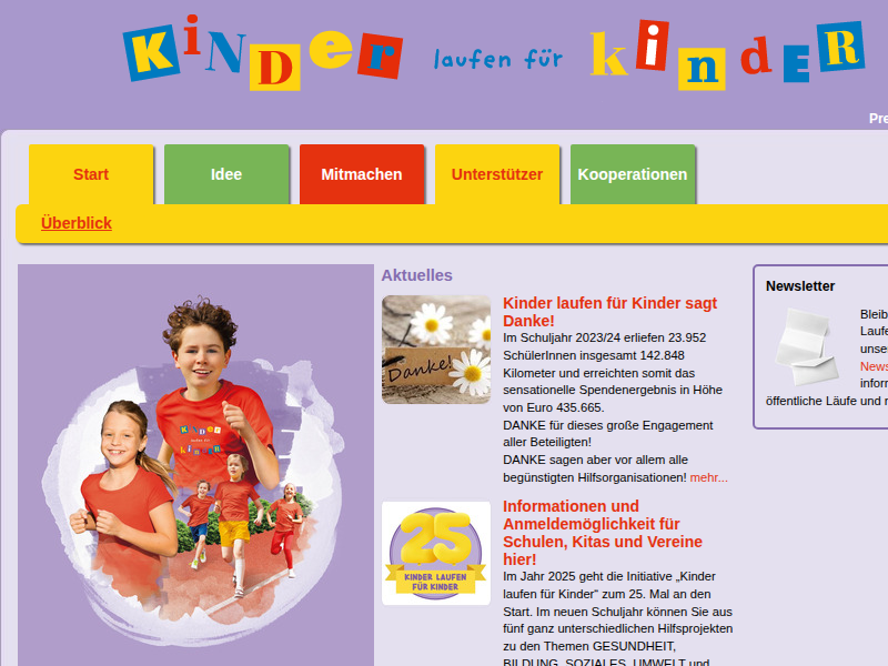 München 6. Mai 2012: Erfolgreicher Auftaktlauf Kinder laufen für Kinder