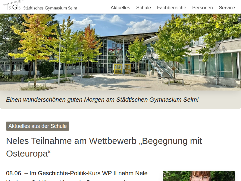 Physik am SGS – Städtisches Gymnasium Selm (SGS)