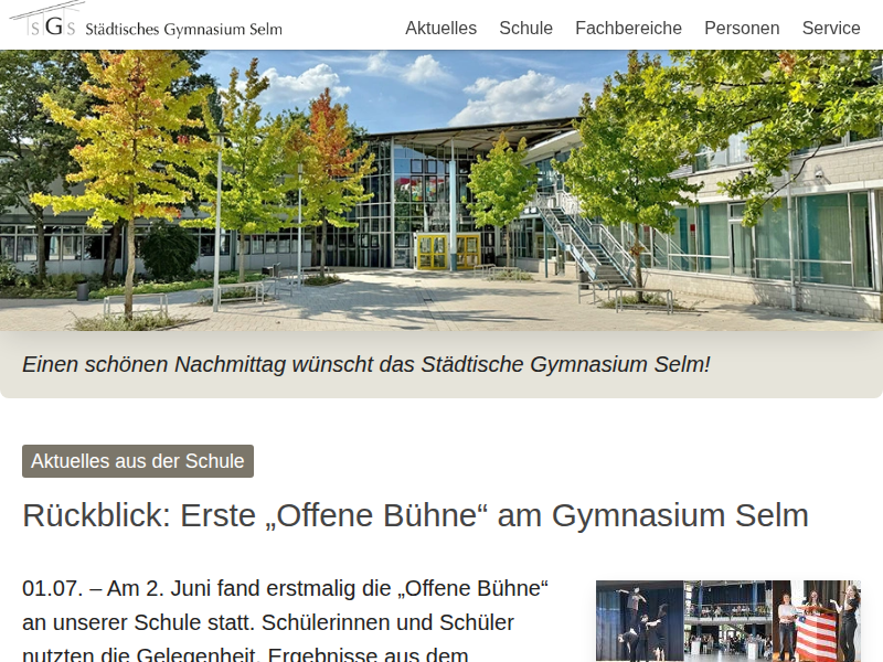 Religionslehre am SGS – Städtisches Gymnasium Selm (SGS)