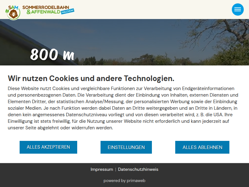 Sommerrodelbahn - Sommerrodelbahn & Affenwald