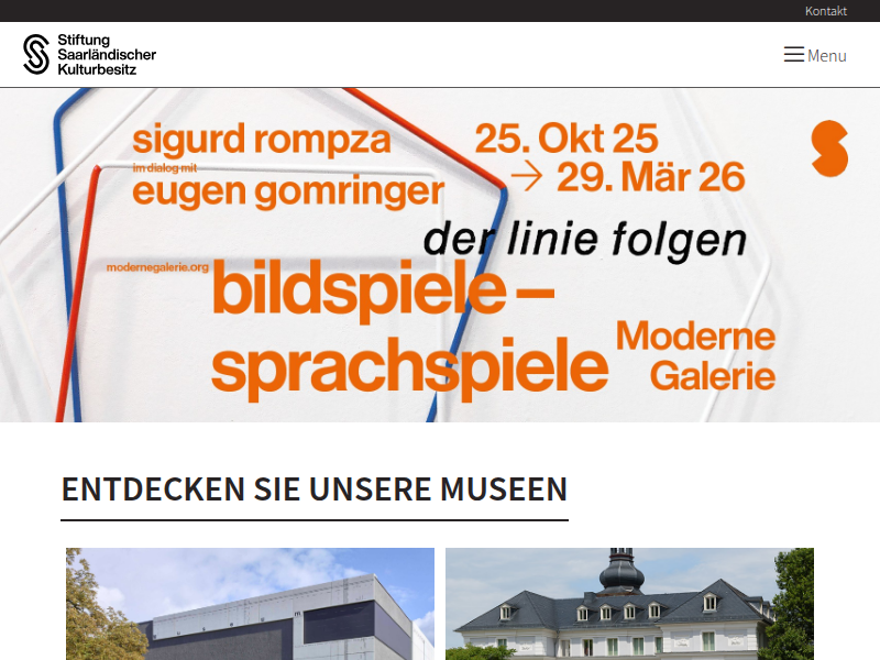 Stiftung saarländischer Kulturbesitz: Ausstellungen