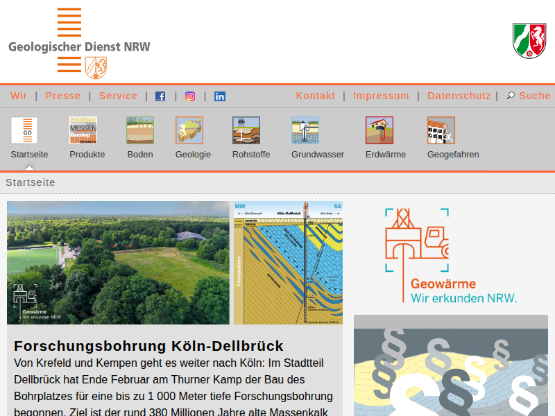 Messverfahren Geophysik | Geologischer Dienst NRW