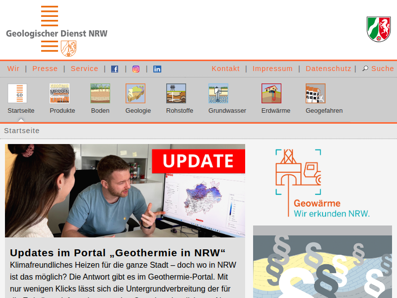 Geologischer Dienst NRW – Geologie in NRW