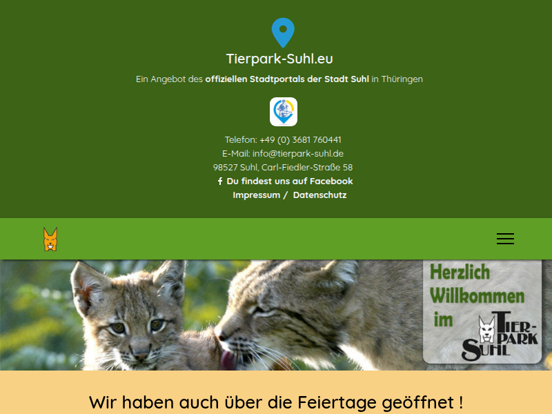 Tierpark-Suhl.eu - Tierauffangstation Suhl