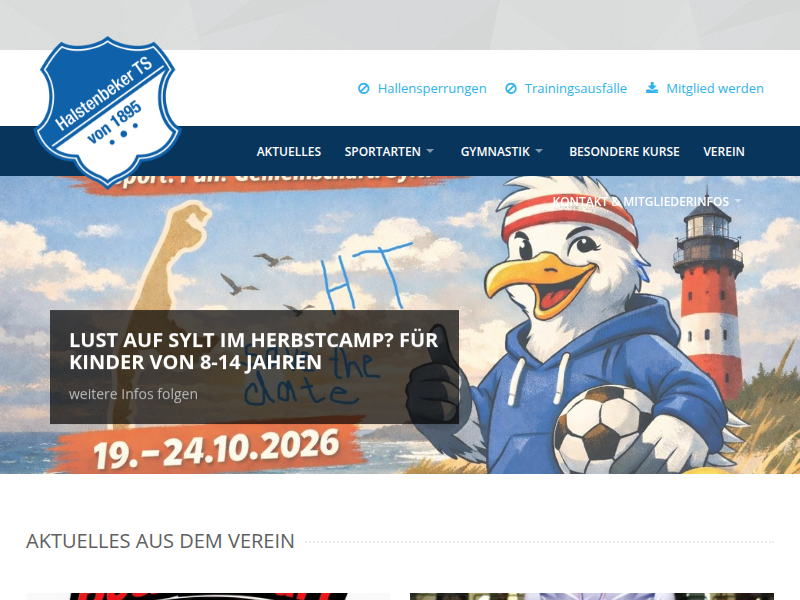 Halstenbeker Turnerschaft v. 1895 e.V. - Sportarten