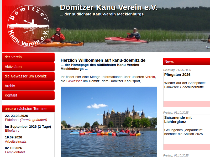 Elbefahrt 2013 - von Havelberg nach Dömitz • News • Dömitzer Kanu Verein e.V.