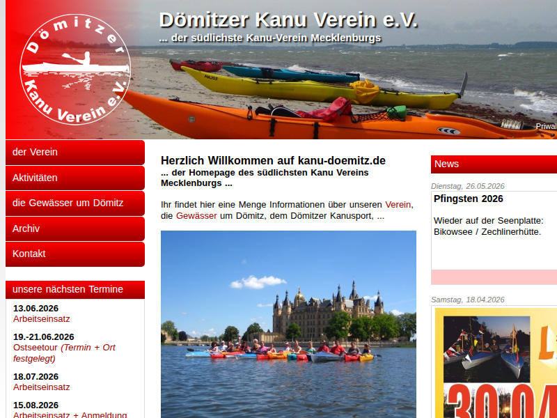 Pfingstfahrt 2005 - Plön • News • Dömitzer Kanu Verein e.V.