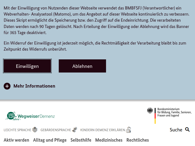 IQ - Wissenschaft und Forschung - Wegweiser Demenz