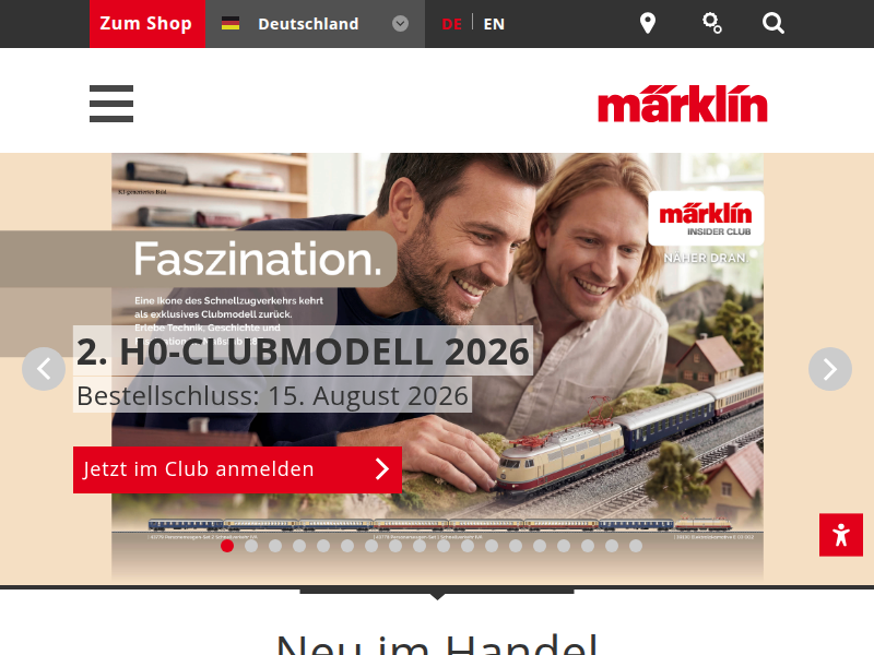Elektrolokomotive Reihe 1800 | Märklin Website DE