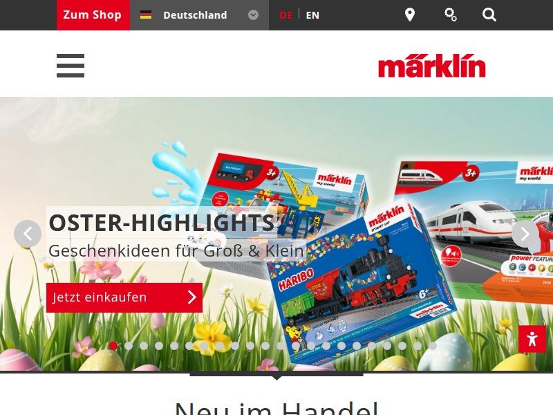 Elektrolokomotive. | Märklin Website DE