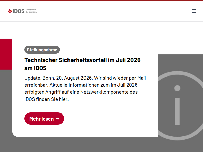 Projekte - German Institute of Development and Sustainability (IDOS)