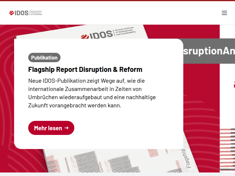 Multi-donor budget support: only halfway to effective coordination - German Institute of Development and Sustainability (IDOS)